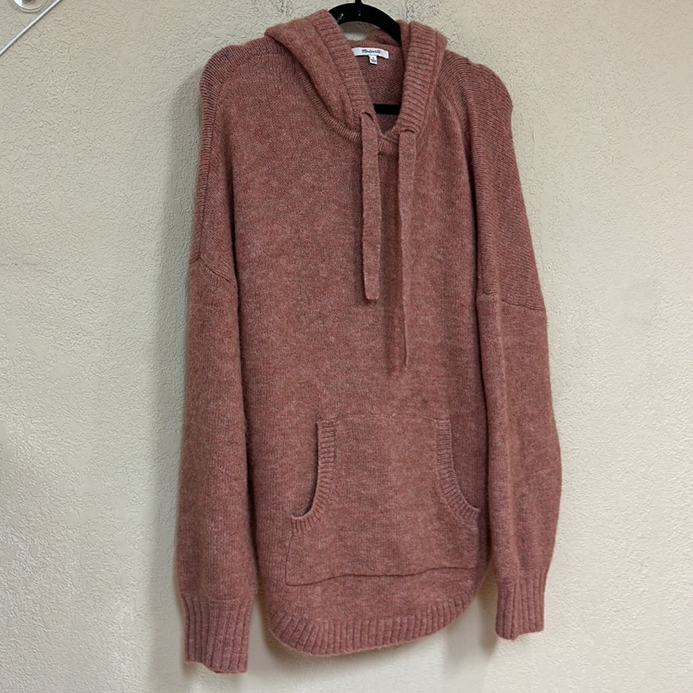 Madewell Wilmington dusty rose Hoodie Sweater size large - Picture 3 of 7